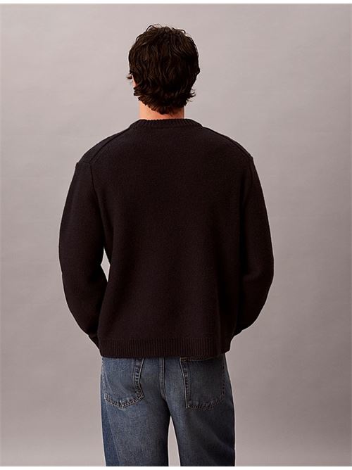 ls lambswool blend monogram crew CALVIN KLEIN JEANS | LV04RH311GUB1